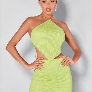 Shein two piece green set